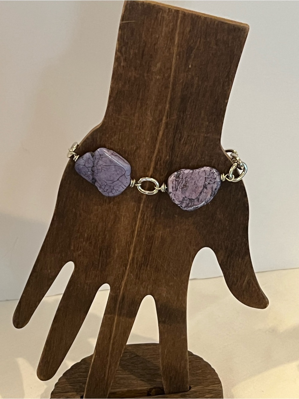 Dyed Purple Howlite Bracelet